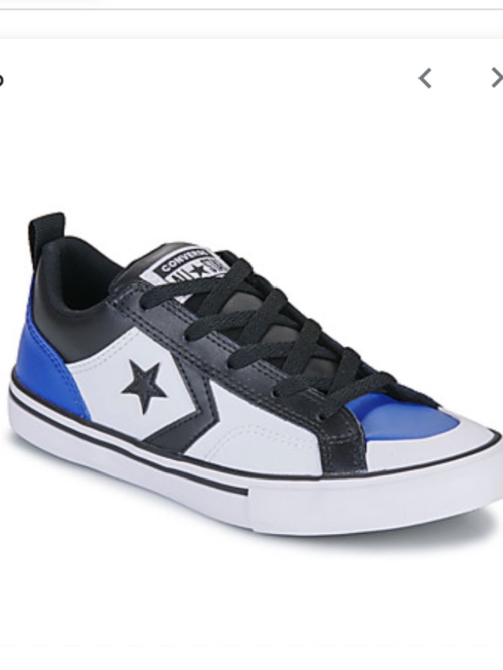 Converse Pro Blaze Low Top Sneaker Blue Black White EUC KIDS SIZE 3